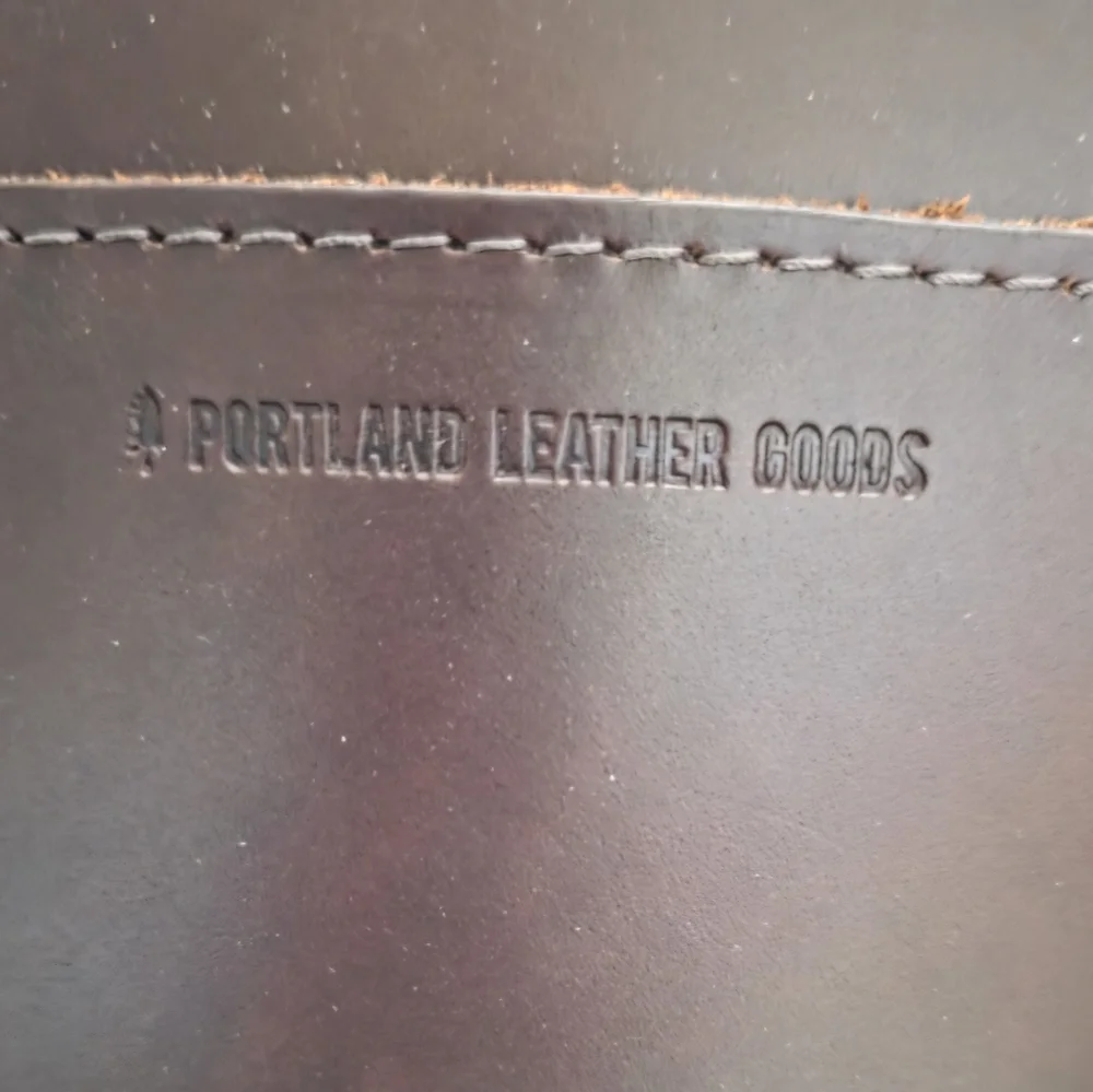 Portland Leather Deep Brown Leather Tote Bag - Picture 2 of 8